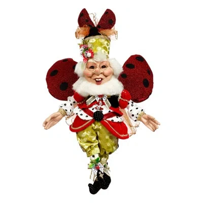 Mark Roberts Lady Bug Elf, Medium - 19.5 Inches In White;green;red