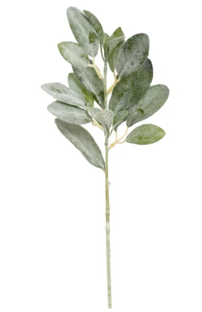 Mark Roberts Lambs Ear Leaf Spray, Small, Set Of 12 In Green