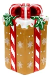 Mark Roberts Lighted Gingerbread Gift Box In Multi
