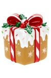 Mark Roberts Lighted Gingerbread Gift Box In Multi