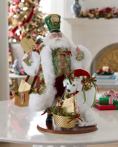 Mark Roberts Limited Edition Santa's Mail Call With Dog Christmas Decor In Multi