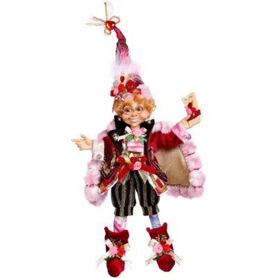 Mark Roberts Love Story Elfin Small 13.5" In Red In Multi