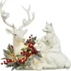 Mark Roberts Lying Deer With Wreath In Multi