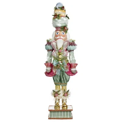 Mark Roberts Macaron Nutcracker, Medium - 39 Inches In Pink;gold;silver;blue;white;green