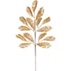 Mark Roberts Magnolia Leaf Spray, Set Of 6 In Gold
