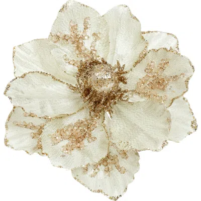 Mark Roberts Magnolia With Clip, Set Of 12 In Gold