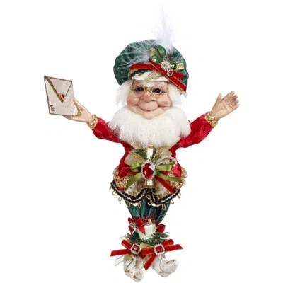 Mark Roberts Mail Room Elf, Small - 10 Inches In Red,green,gold