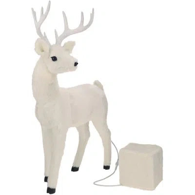 Mark Roberts Mechanical Deer Head Back In White