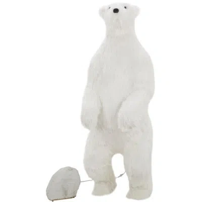 Mark Roberts Mechanical Standing Polar Bear - 59 Inches In White,black