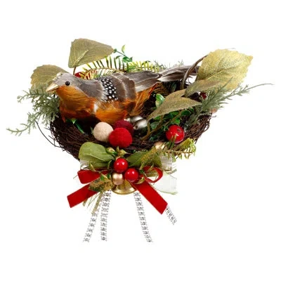 Mark Roberts Merry Bird Nest, Set Of 2  -14 X 8 Inches In Multi