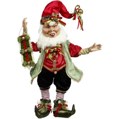 Mark Roberts Mingle And Jingle Elf - 34 Inches In Red,green,white,black