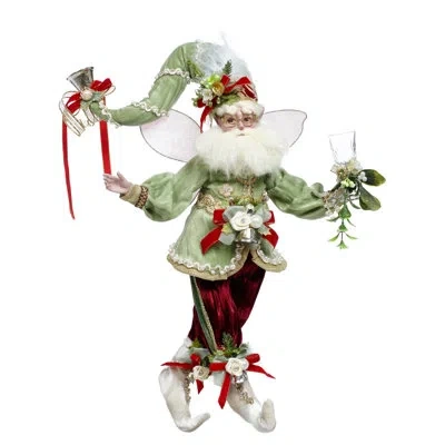 Mark Roberts Mistletoe Fairy, Medium - 16 Inches In Gold;white;green;red