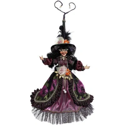 Mark Roberts Mistress Of The Night Witch, Small - 18.5 Inches In Pink;orange;purple;silver;black;green