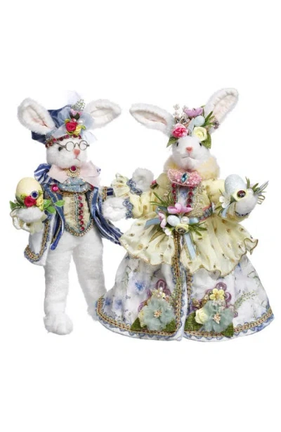 Mark Roberts Mr And Mrs Cottontail Rabbit, Small, Set Of 2 In Multi