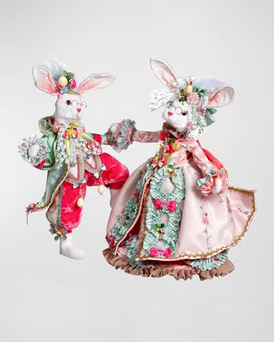 Mark Roberts Mr. And Mrs. Peter Cottontail, Set Of 2 In Multi