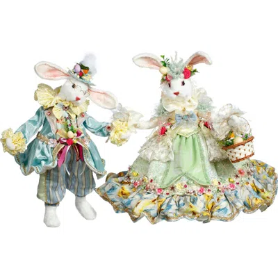 Mark Roberts Mr & Mrs Peter Rabbit, Set Of 2, Medium In Multi