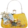 Mark Roberts Mustard Bag, Gold Handle Ornament In Multi