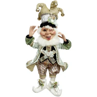 Mark Roberts Naughty Elf, Medium - 18 Inches In Green,gold,black,ivory