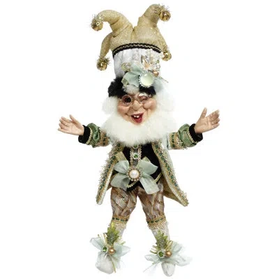 Mark Roberts Naughty Elf, Small - 13 Inches In Green,gold,black,ivory
