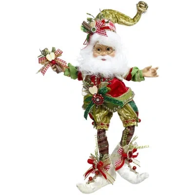 Mark Roberts North Pole Apple Cinnamon Elf, Small - 13 Inches In Red,green,white,gold