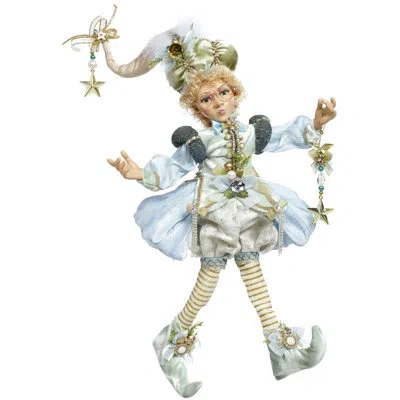 Mark Roberts North Pole Believe Elf, Medium - 19 Inches In Blue,silver,white,green