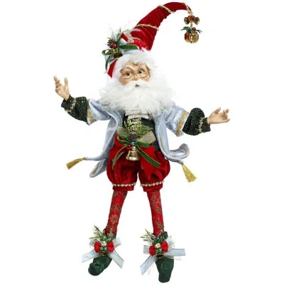 Mark Roberts North Pole Bell Ringer Elf, Medium - 17 Inches In Red,green,blue,gold,white