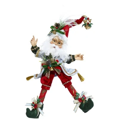 Mark Roberts North Pole Bell Ringer Elf, Small - 13.5 Inches In Red,green,blue,gold,white