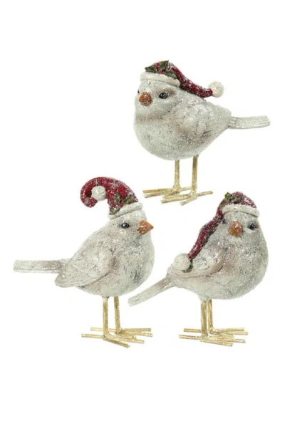 Mark Roberts North Pole Bird, Set Of 3 In Multi