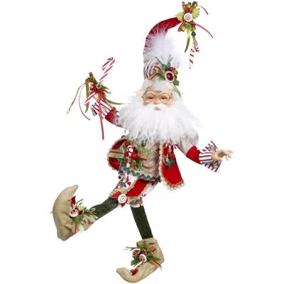 Mark Roberts North Pole Candy Cane Elf, Medium - 17 Inches In White,red,cream,green
