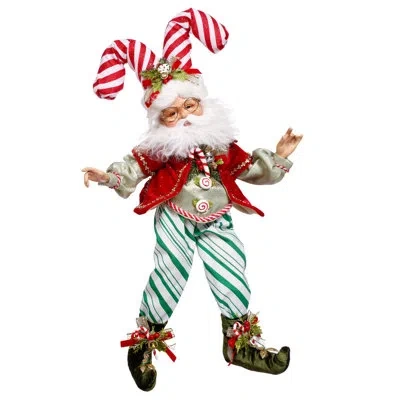 MARK ROBERTS NORTH POLE CANDY CANE ELF, MEDIUM - 21.5 INCHES