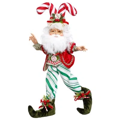 MARK ROBERTS NORTH POLE CANDY CANE ELF, SMALL - 14.5 INCHES