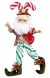 Mark Roberts North Pole Candy Cane Elf, Small In Multi