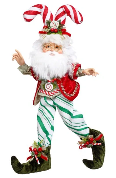Mark Roberts North Pole Candy Cane Elf, Small In Multi
