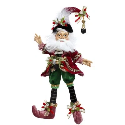 Mark Roberts North Pole Coal Stocking Elf, Small - 14.5 Inches In Red,green,white,black,pink