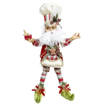 Mark Roberts North Pole Confectioner Elf, Small - 14 Inches In Red,green,white,gold
