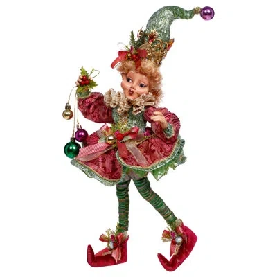 Mark Roberts North Pole Joyful Elf, Medium - 18.5 Inches In Multi