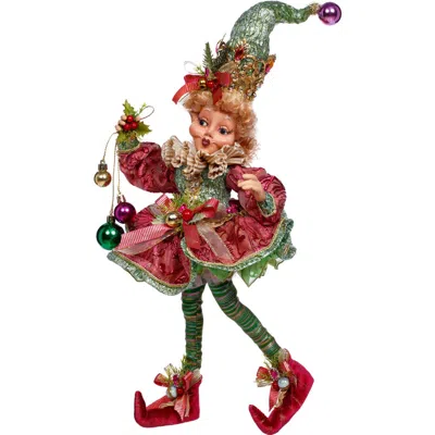 Mark Roberts North Pole Joyful Elf, Medium In Raspberry