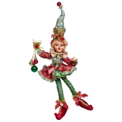 Mark Roberts North Pole Joyful Elf, Small - 14.5 Inches In Multi