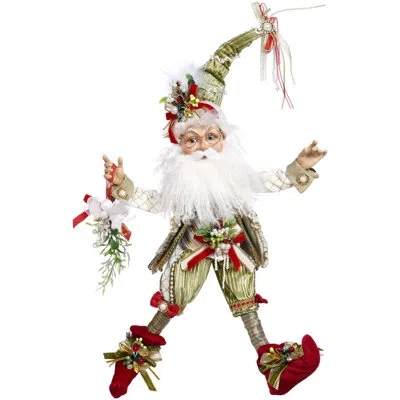 Mark Roberts North Pole Mistletoe Elf, Medium - 17 Inches In Green,red,white