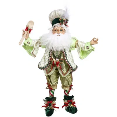Mark Roberts North Pole Patisserie Elf, Medium - 17 Inches In Green,ivory,red