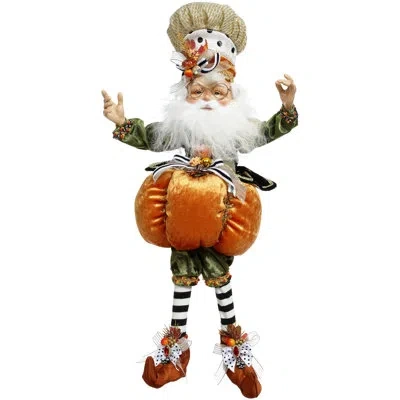 Mark Roberts North Pole Pumpkin Elf, Medium  -19 Inches In Orange;gold;black;white;green