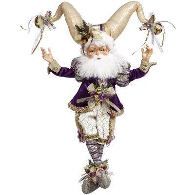 Mark Roberts North Pole Santa's Helper Elf, Medium - 17 Inches In Beige,purple,gray