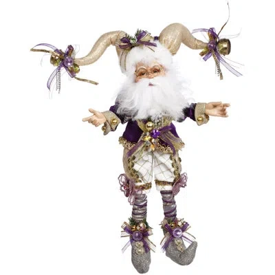 Mark Roberts North Pole Santa's Helper Elf, Small - 13 Inches In Beige,purple,gray,white
