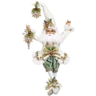 Mark Roberts North Pole Snowflake Elf, Medium - 17 Inches In Gold,cream,green