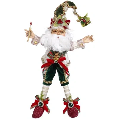Mark Roberts North Pole Toymaker Elf, Small - 12.5 Inches In Gold,green,red