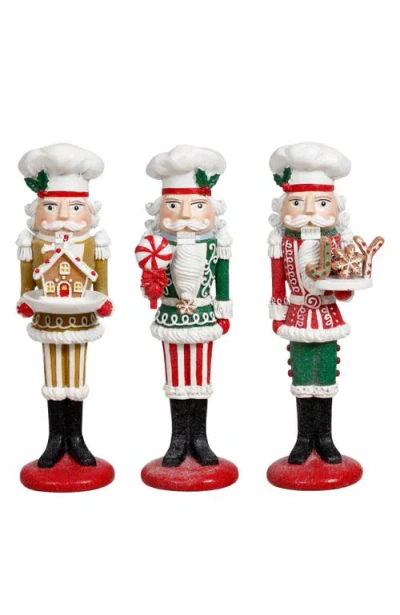 Mark Roberts Nutcracker Baker, Set Of 3 In Multi