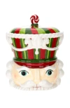 Mark Roberts Nutcracker Head Jar, Red Green In Multi