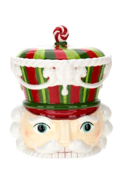 Mark Roberts Nutcracker Head Jar, Red Green In Multi
