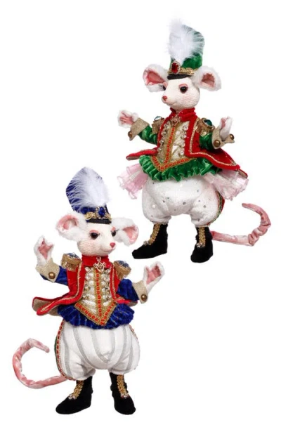 Mark Roberts Nutcracker Mouse, Set Of 2 In White