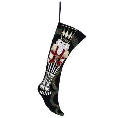 Mark Roberts Nutcracker Stocking - 25 Inches In Black